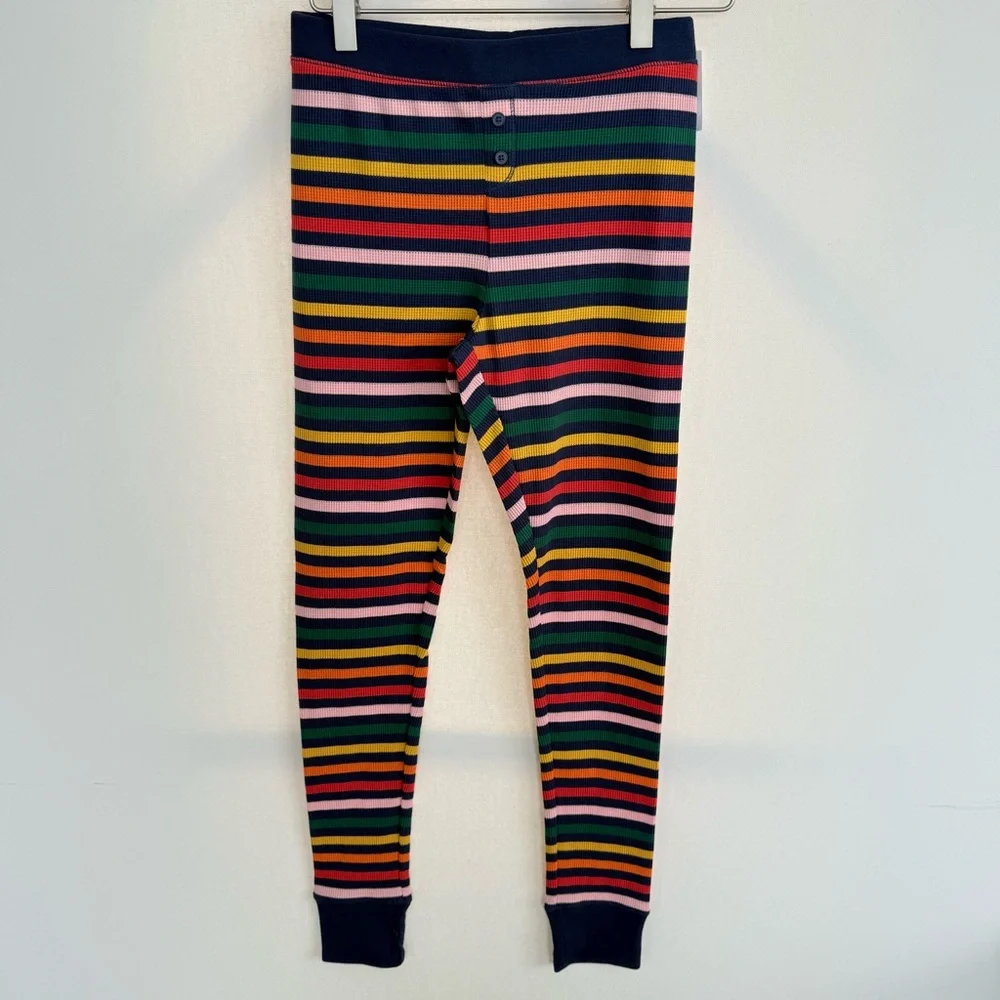 NWT Old Navy Multi-Stripe Printed Thermal-Knit Pajama Leggings size XS - Picture 2 of 4